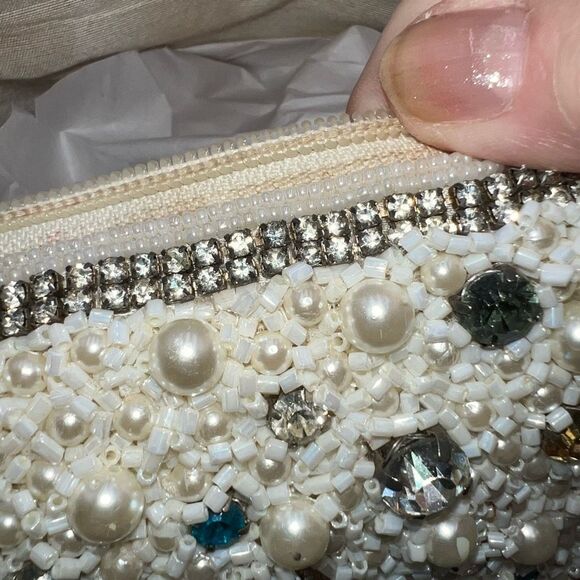 Vintage Addiction From a Distant Time Fully Beaded and Prong Set Rhinestone Bag - Picture 9 of 15